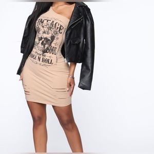 NEW Distress Graphic Dress